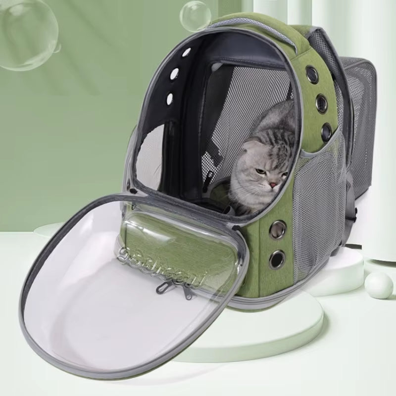 Cat Bag Pet Bags Go Out Portable Portable Backpack Breathable Expandable Large Capacity Universal Cat Bag for All Seasons