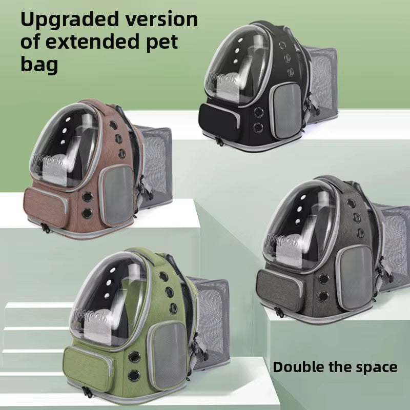 Cat Bag Pet Bags Go Out Portable Portable Backpack Breathable Expandable Large Capacity Universal Cat Bag for All Seasons
