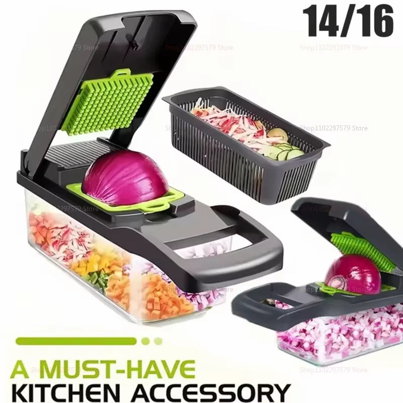 Multifunctional Portable Vegetable Cutter and Slicer for Fruits and Vegetables