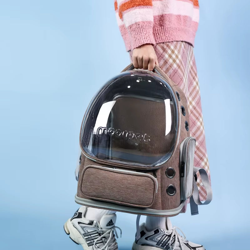 Cat Bag Pet Bags Go Out Portable Portable Backpack Breathable Expandable Large Capacity Universal Cat Bag for All Seasons